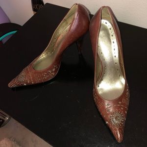 BCBGirls brown leather shoes